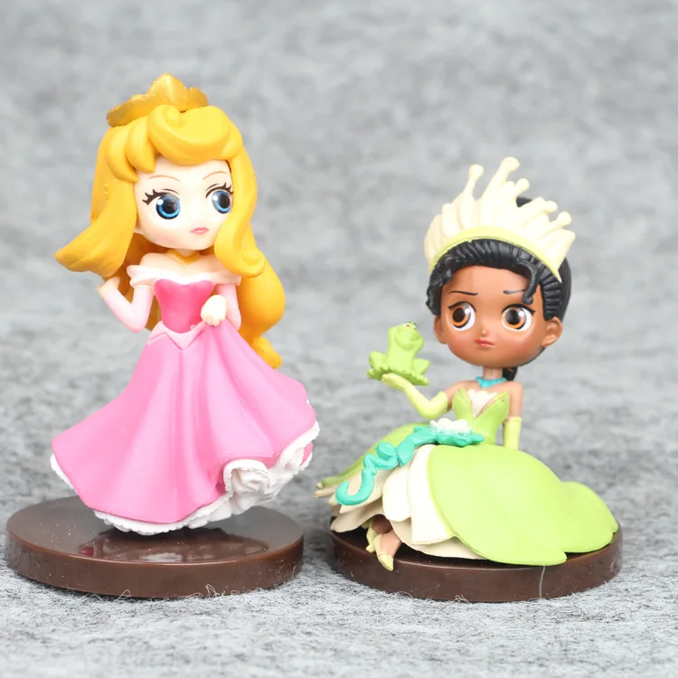 Disney принцессы игрушки 6 8 см шт./компл. стильная футболка с изображением