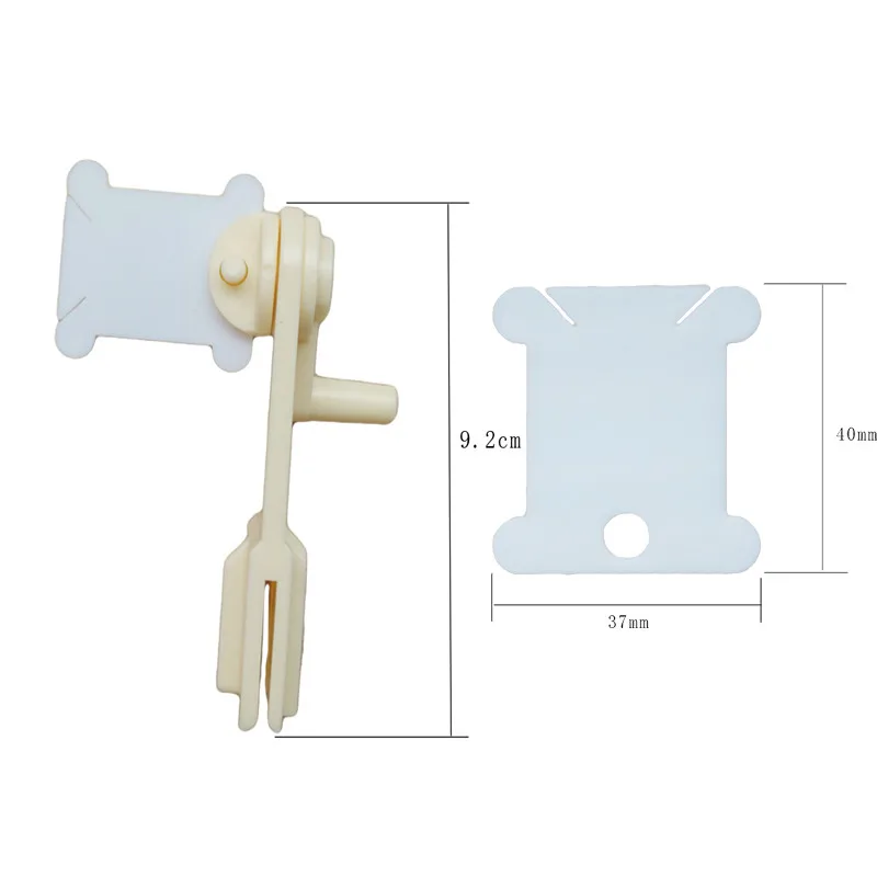 1 Piece String Winder With 30pcs Embroidery Floss Plastic Thread Bobbins Floss for Storage Holder Winding Stitch Wound DIY Craft (4)