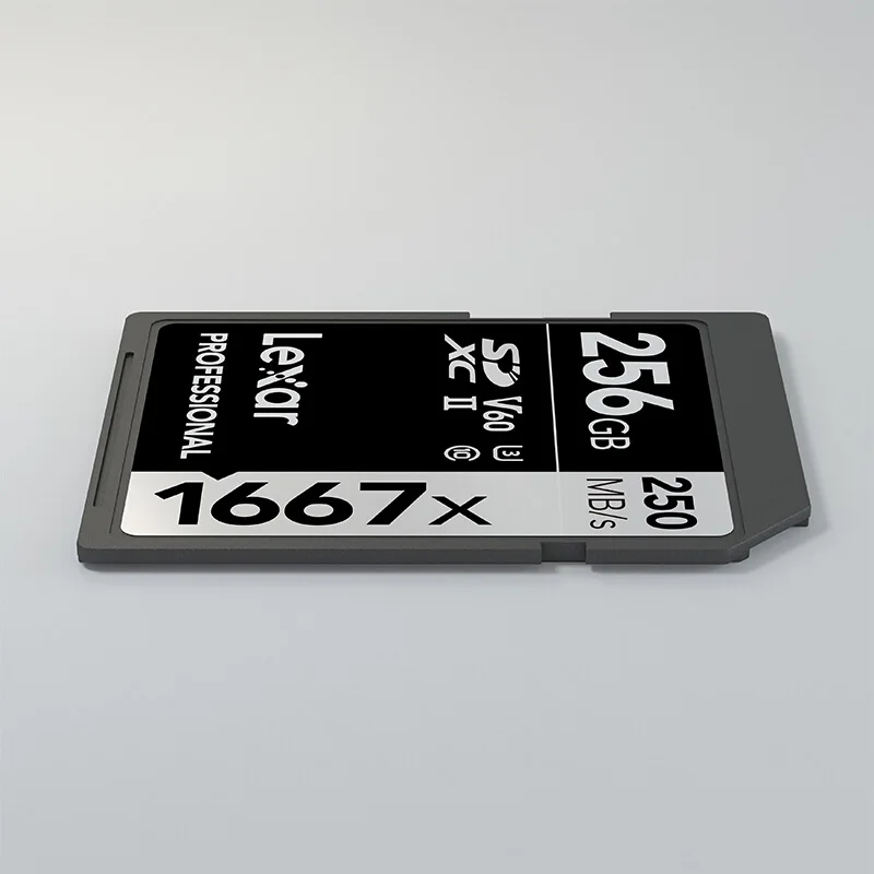Original Lexar Professional SD Memory Flash Card 1667x SDXC UHS II class 10 V60 256GB kart 5