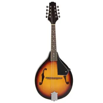 

IRIN 8-String Basswood Mandolin Musical Instrument with Rosewood Steel String Mandolin Stringed Instrument Adjustable Bridge W