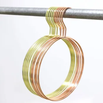 

5 Pcs/Lot Gold Metal Simple Design Round Belt Scarf Ring Storage Closet Hanger, Fancy Rose Gold Scarf Towel Rack Organizer