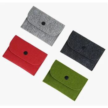 

70PCS / LOT Thin Coin Bag Unsex Coin Purse Square Pure Colors Mini Coin Wallet Women Men Felt Pouch Card Bag Wholesale