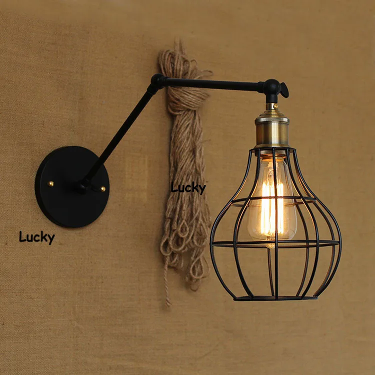 Loft RH Industrial E27 American Country Pulley Pendant Lights Adjustable Wire Lamps Retractable ...