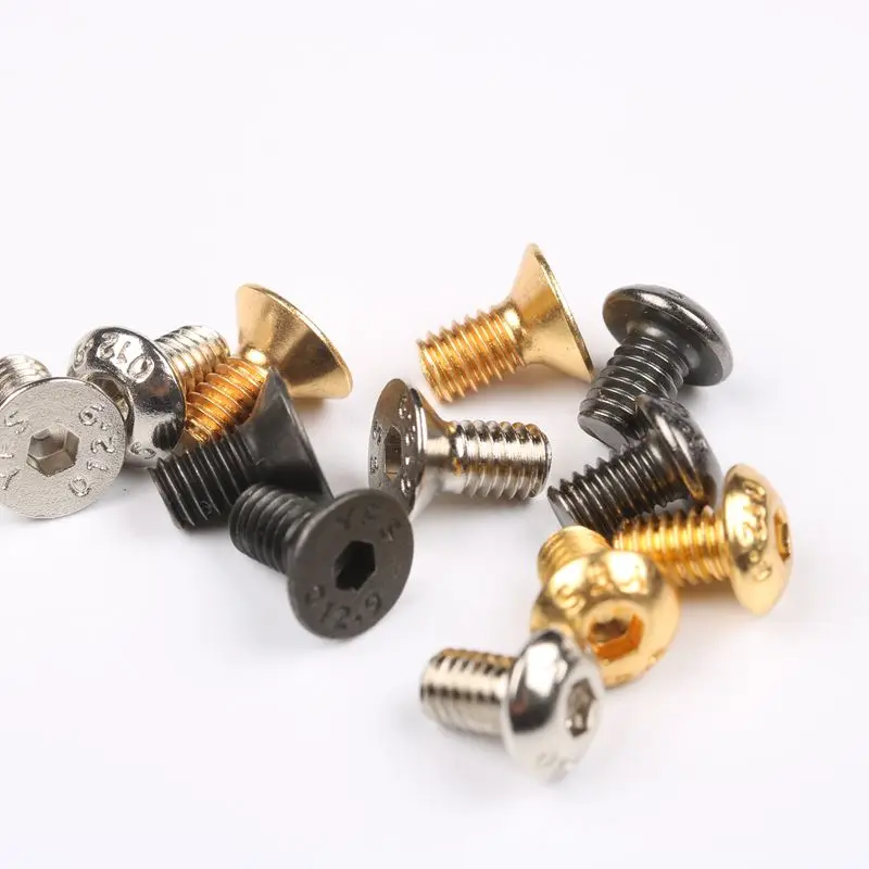 

40pcs lot M4*6 inner hexagonal screws Knife DIY tools material Knife handle plate Fastening parts