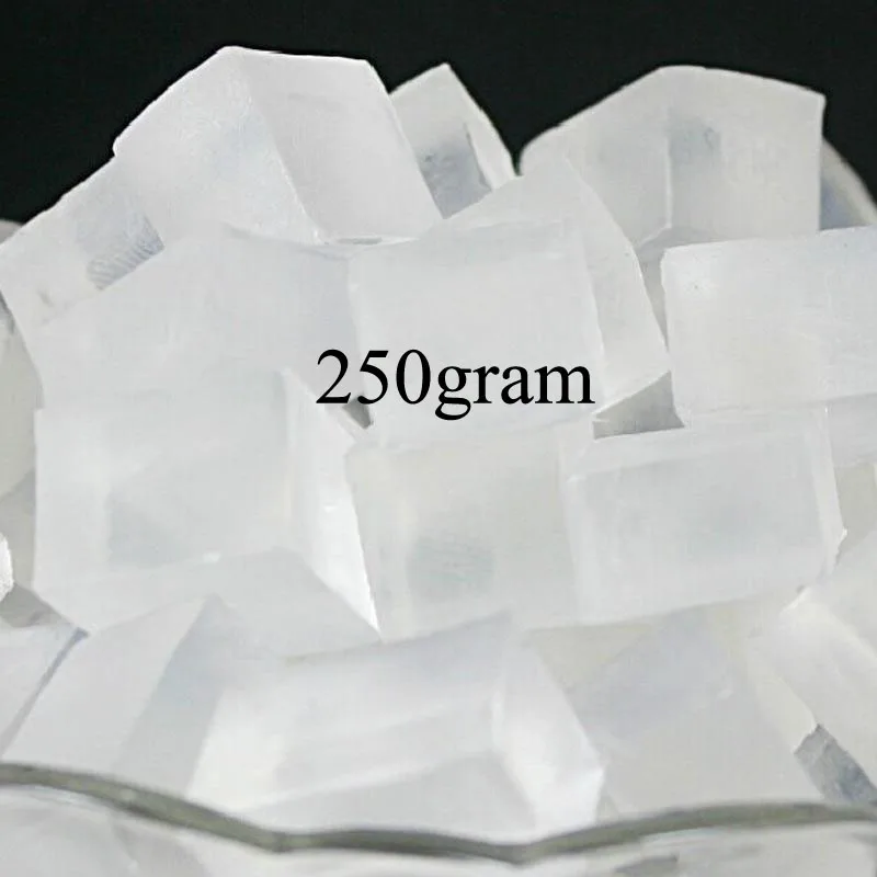 250 Gram High Quality Transparent Soap&white Base DIY Handmade Raw Materials Base for Soap Making
