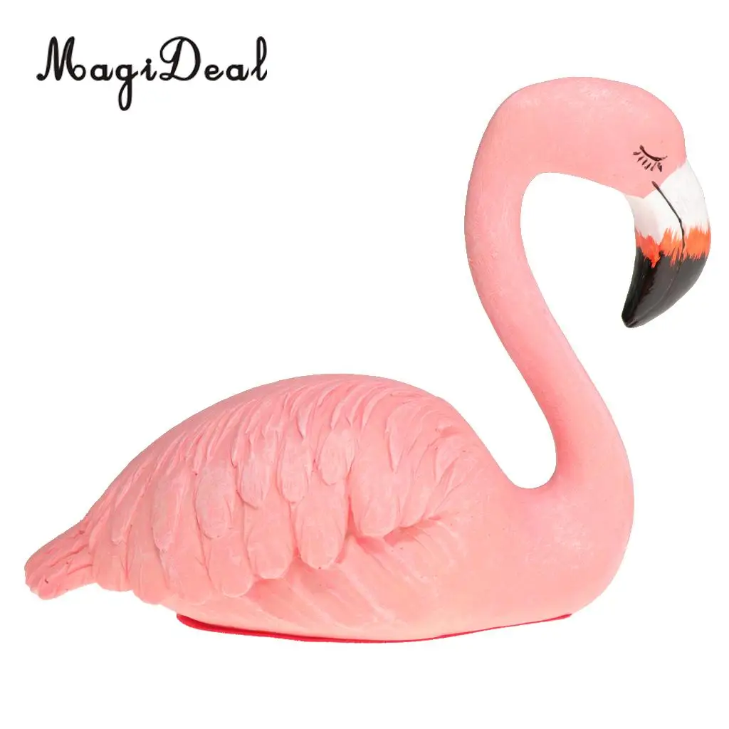 Chic Flamingo Ormament Figurines Sculpture Wedding Decor Home Decoration 8 Styles 8-15cm, Pink