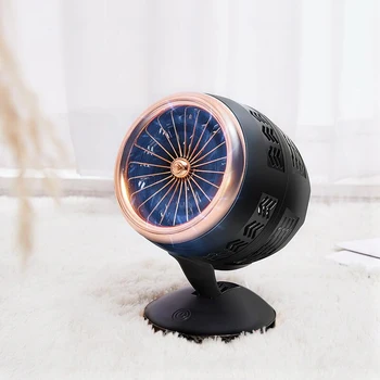 

Lovely Mini Air Cooler Fan USB Creative Double Leaf