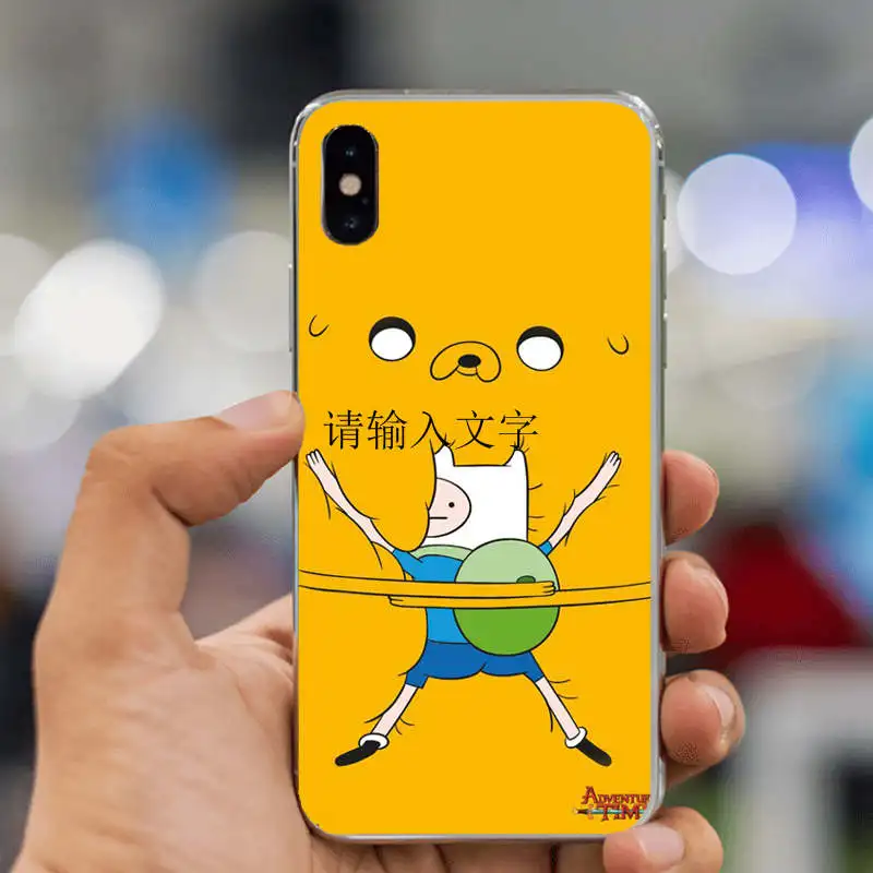 Чехол для телефона Beemo Adventure Time с забавным рисунком из жесткого поликарбоната для iPhone XS MAX 4S 5S 5c SE 6 6S Plus 7 7Plus 8 8Plus X 10 - Цвет: Синий