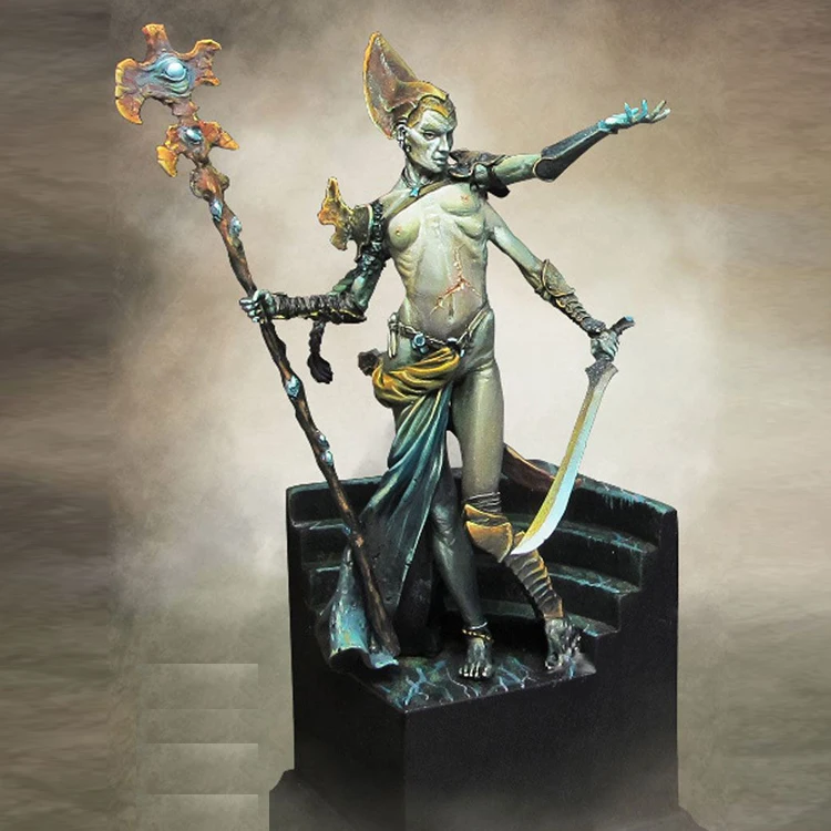 Ebylzadeath Necromancer полимерная модель GK фантастическая тема разобранный и Неокрашенный