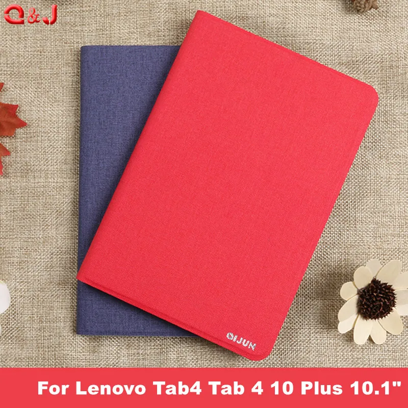 Кожаный чехол для Lenovo Tab 4 10 Plus 1 тб X704L ударопрочный 5 7 10|Чехлы планшетов и