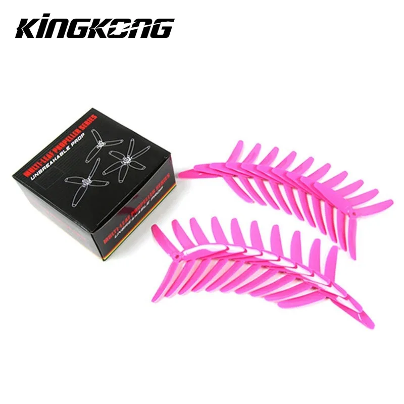 10 пар пропеллеров Kingkong 5040 5x4x3 с 3 лезвиями одноцветные пропеллеры CW CCW Blade для FPV