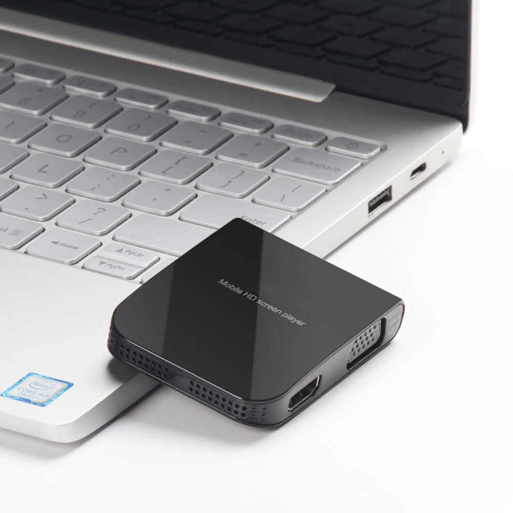 

ABS Mobile Video Converter Accessaries Mini Portable USB To HDMI VGA 1080P Player Computer HDTV Display Projector Adapter Screen