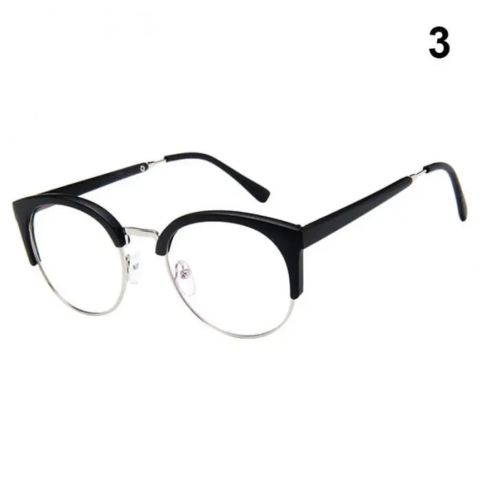 1 шт. винтажный с прозрачными стеклами очки половинчатая металлическая рама с защитой от пыли легкие украшения для очков XRQ88