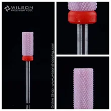 Розовый Керамика ногтей Бурильные долото-бочонок бит-f(612093