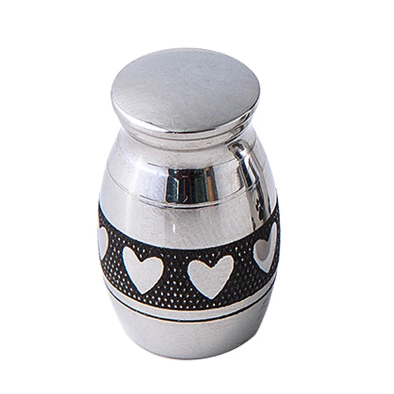 

Stainless Steel Creative Urn Small Memories Jar For Pet Commemorative Cinerary Casket