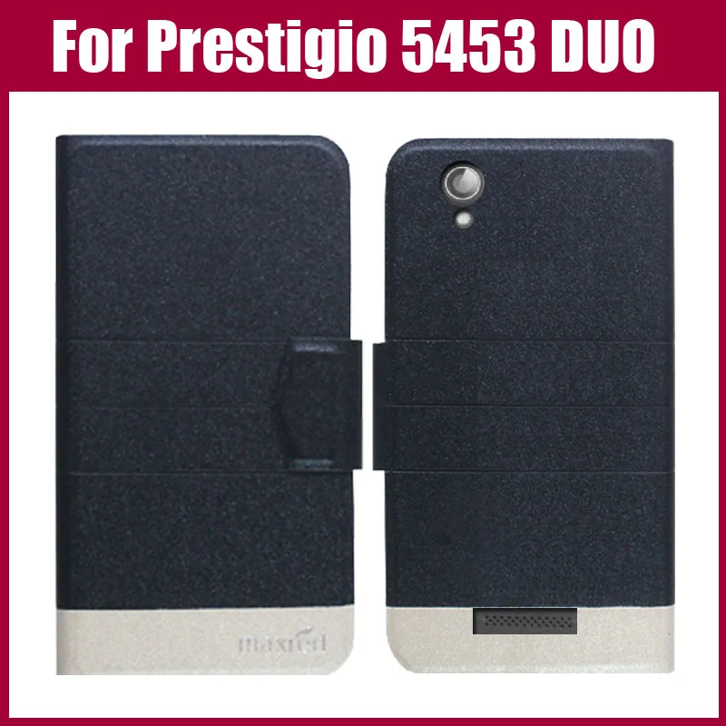 

Hot Sale! New Arrival 5 Colors Fashion Flip Ultra-thin Leather Protective Cover For Prestigio Multiphone 5453 DUO Case