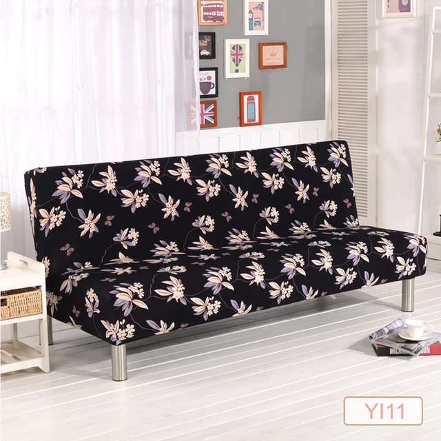 Universal Armless Sofa Bed Cover Folding Seat Slipcover Stretch Universal Armless Sofa Bed Cover Folding Seat Slipcover Stretch Covers Couch Protector Elastic Futon