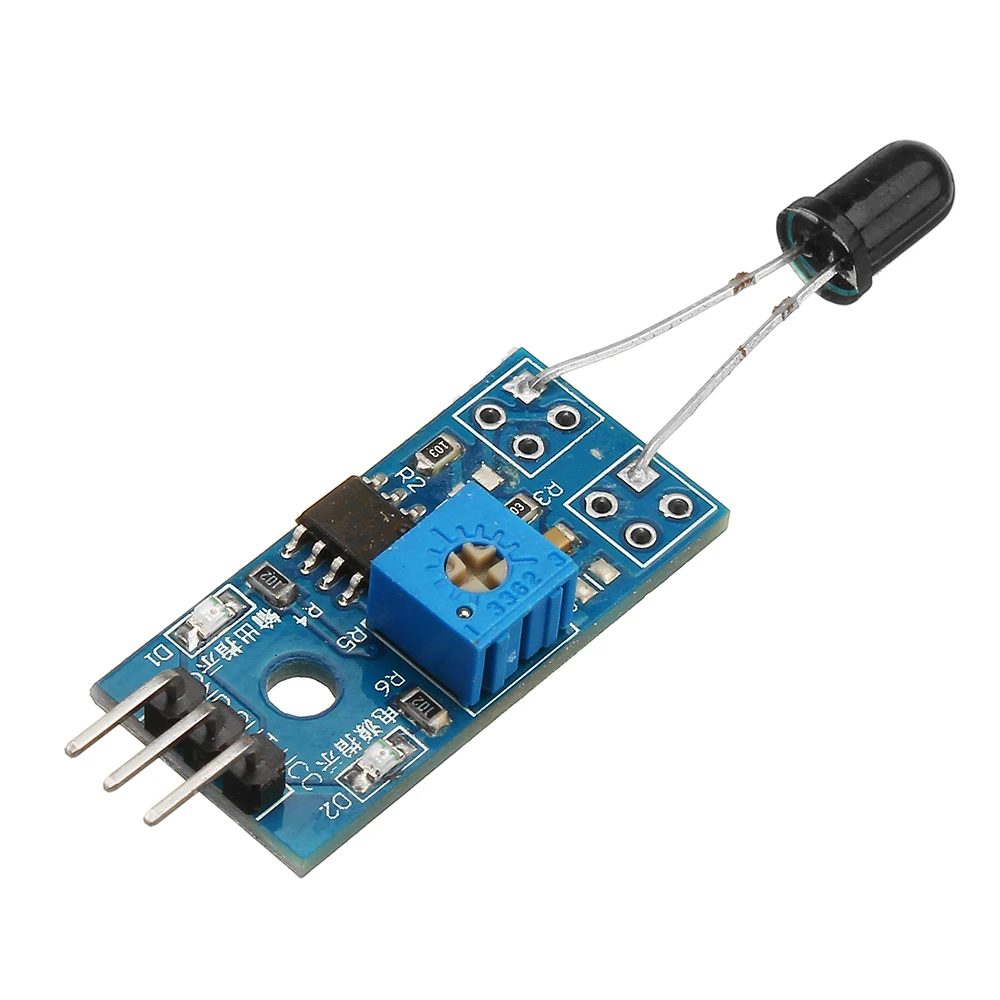 LM393 3 Pin ИК Обнаружение пламени Сенсор модуль срабатывает детектор модуль инфракрасного приемника для Arduino