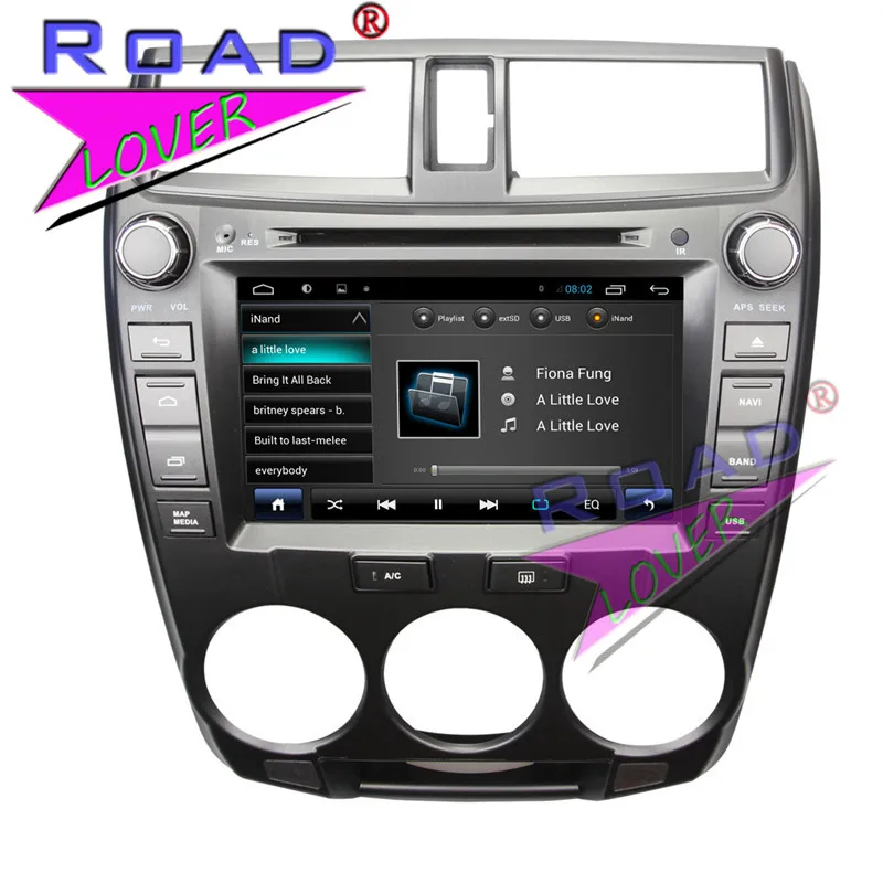  TOPNAVI 2G+32GB Android 6.0 Quad Core Car PC System DVD Player For Honda City 1.5L 2008-2012 Stereo