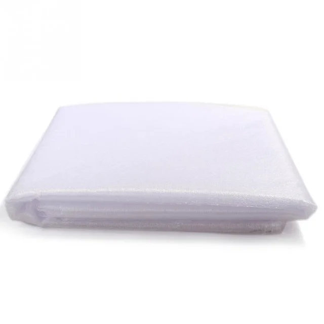 5meter/lot sheer crystal organza tulle roll fabric for wedding party decoration organza chair sashes width 45cm 4