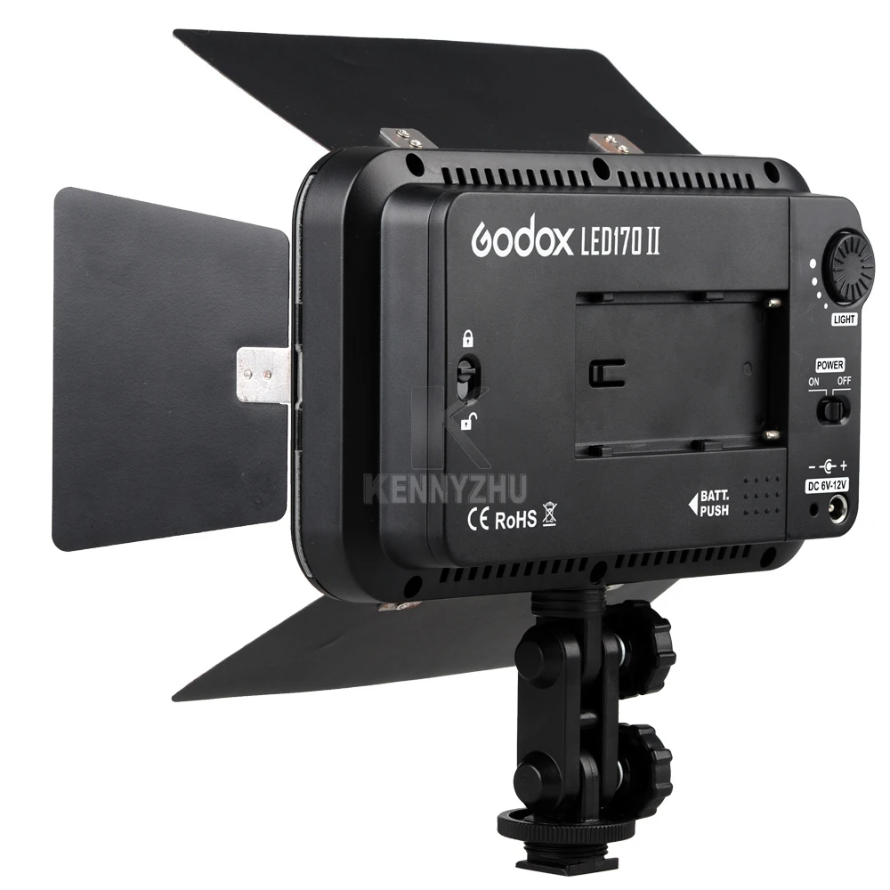 Godox LED170 II Видео светильник 170 Светодиодная лампа освещение со шторкой 5500 6500K