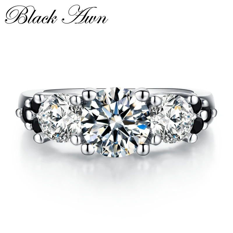 

Anillos Mujer Neo-Gothic 4.5g 925 Sterling Silver Jewelry Trendy Wedding Rings for Women Engagement Ring Bague Femme Bijoux C164