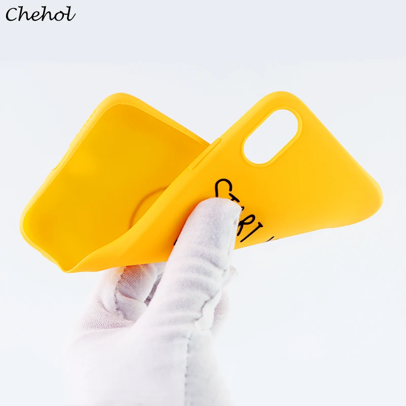 Чехлы с забавными буквами для IPhone X XS MAX XR 8 7 6 s Plus Smile мягкий силиконовый чехол