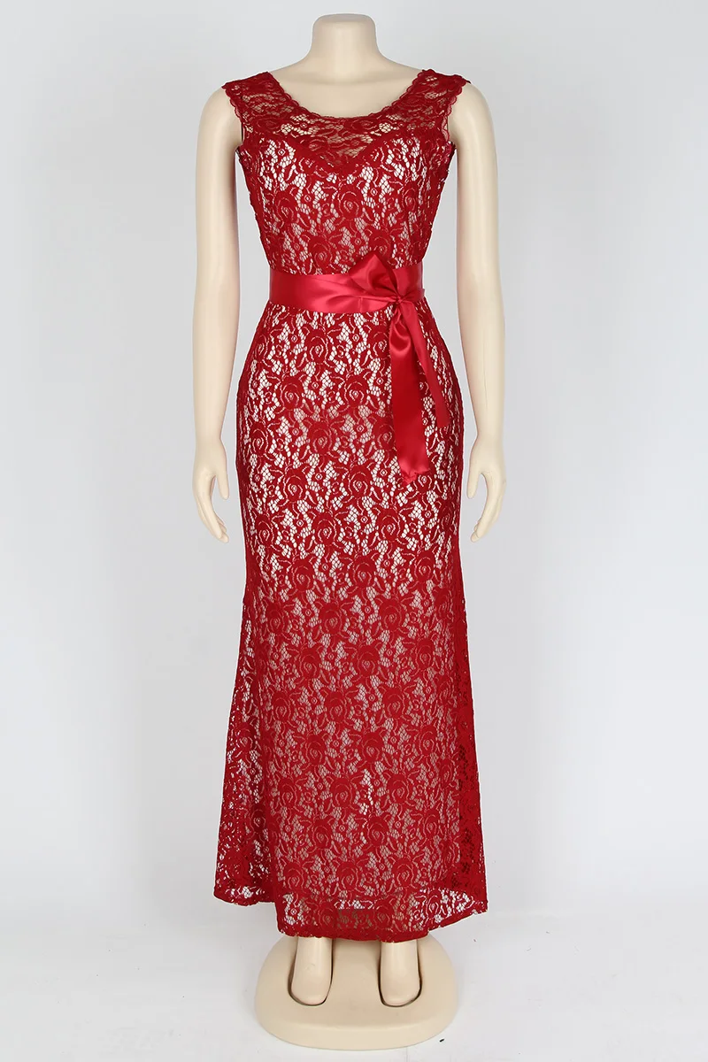 Kostlich Summer Women Long Dress 2017 UK Green Elegant Prom Fashion Casual Ladies Maxi Clothes Evening Party O-Neck Lace Dresses (15)