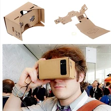 Google Cardboard 3D Virtual Reality Glasses VR Box DIY ToolKit Goggles for iPhone 6 6S Plus 4.7-6 inch Android Smartphone 10PCS