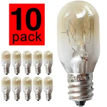 TIANFAN T20 10 шт./упак. 15 Вт 120 В E14 винт Кепки пигмеев лампы микроволновая печь/печь Номинальная лампочки кристалл рок-соляная лампа 300 градусов