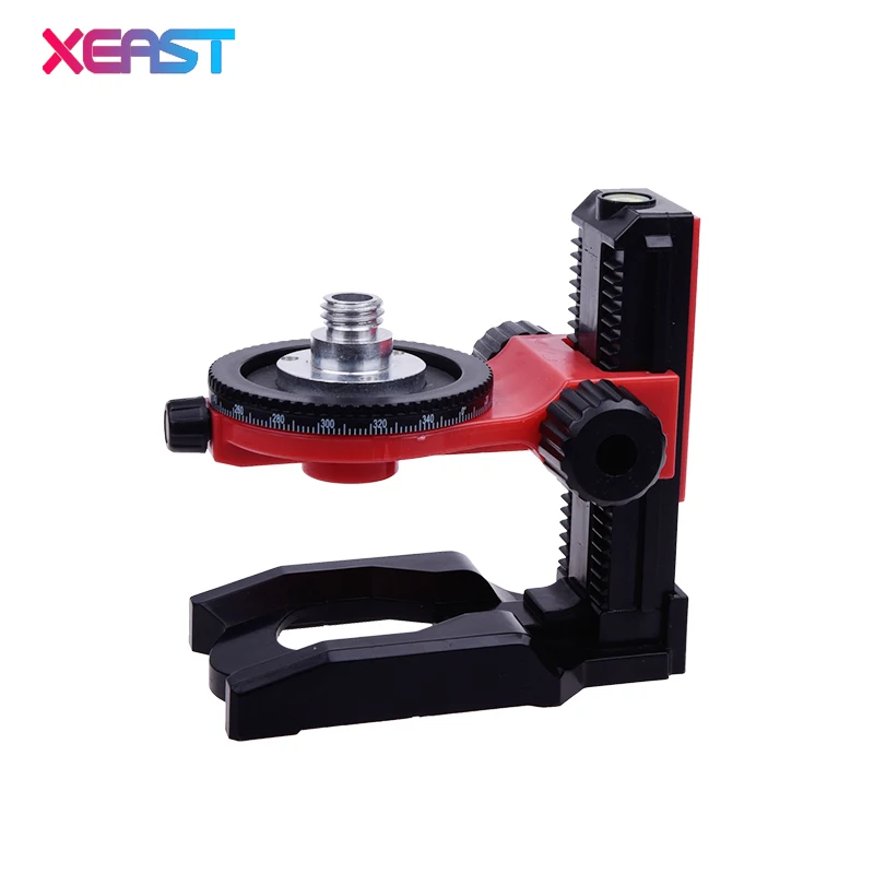 

XEAST Laser level bracket 1/4-5/8"360 degrees fine super strong magnet pulls L-bracket leveling support for universal Laser leve