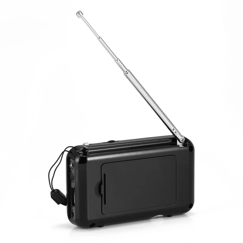 Портативный мини стерео ЖК-дисплей Fm/Am радио Usb Tf карта музыкальный плеер аккумуляторная батарея со светодиодным светильник