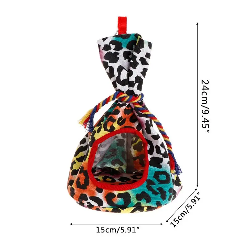 Попугай гамак спальный кровать гнездо товары для птиц маленьких домашних животных подвесная клетка карман мешок холщовый коврик