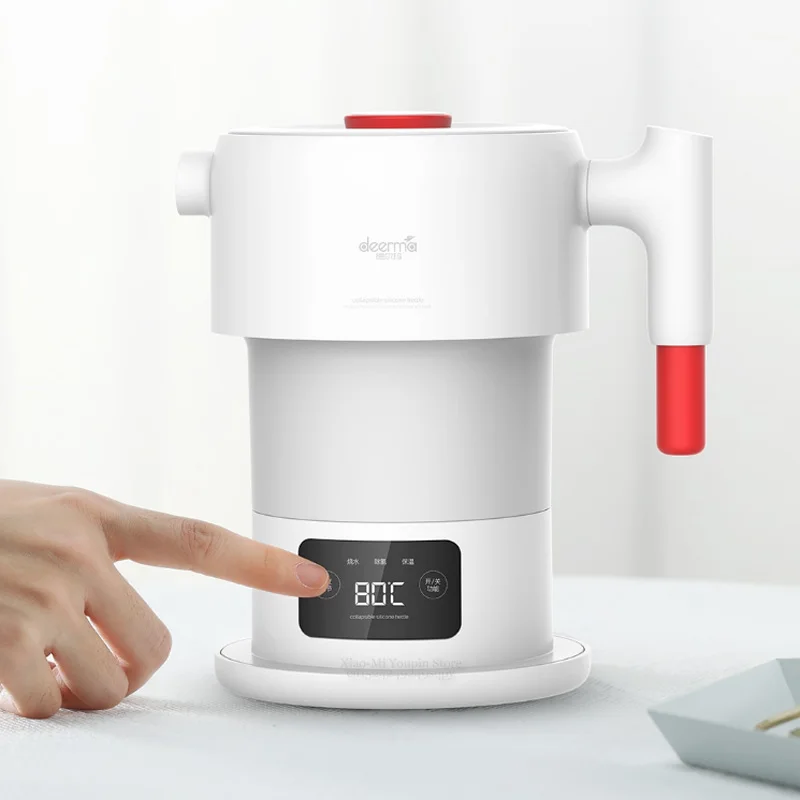 Xiaomi Deerma 0.6L складной портативный Электрический чайник для воды ручной Электрический колба для воды горшок автоматическое отключение защиты чайник