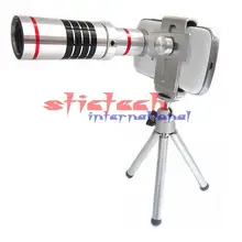 Через dhl или ems 50 шт. 18X зум оптический телескоп с мини-треногой для samsung iPhone Xiaomi Redmi Note