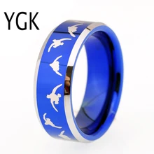 YGK Ювелирное кольцо из голубого карбида вольфрама женские обручальные кольца пара юбилей ювелирные изделия утка Охота Дизайн обручальное кольцо