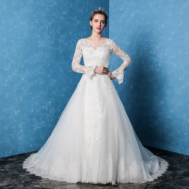 Amanda Novias 2017 New wedding dresses Button Lace Beading
