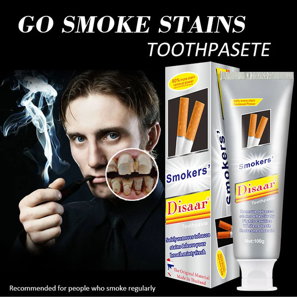 Smoker's Toothpaste 100g Activated Charcoal Teeth Whitening Toothpaste
