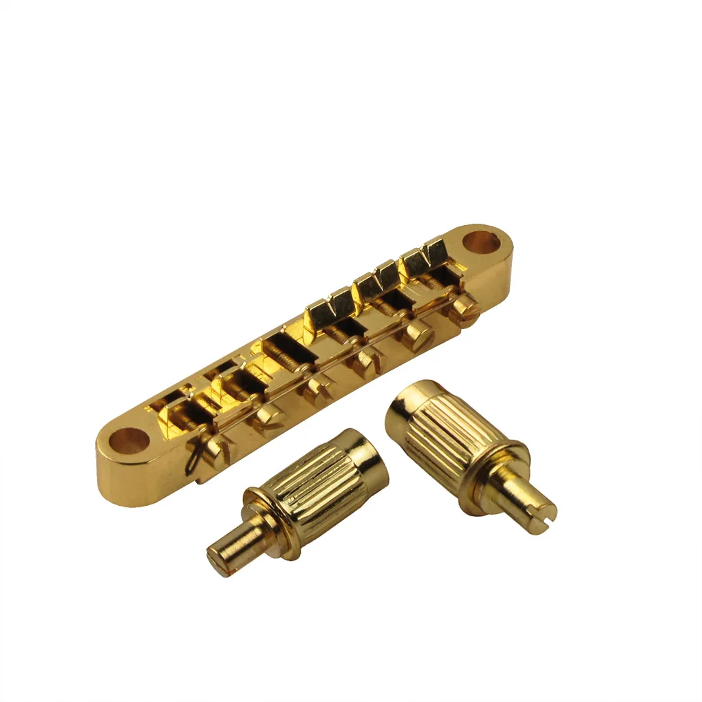 Guitar Tune O Matic Bridge 6 String Guitar Bridge Golden