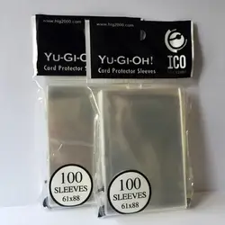 1/300 600 шт. 61 x мм 88 мм карты рукава Ясно чехол для карт Barrie для Yu-Gi-Oh yu gi oh маленький размер настольная игра OCG рукав
