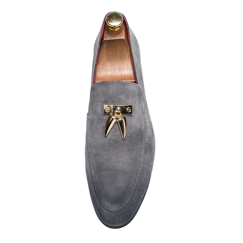 De Robe Glissent Loup Chaussures Cuir En Respirant Sur Taille D'été Mocassins Zapatos Noce La Nubuck Plus Fang Mens Glands Mode rxhQBdCots