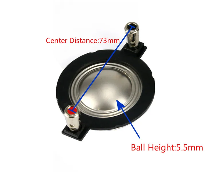 Титановая диафрагма 44,4 мм 34,4 мм звуковая катушка ВЧ динамик ремонт круглый медный провод с колонкой 8 Ом 1 пара