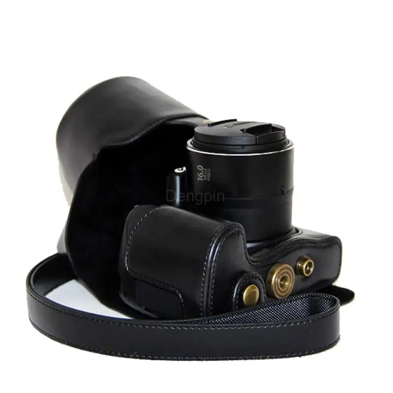 PU Leather Camera Case Bag Cover for Canon PowerShot SX520 HS, SX530 HS,SX520,SX530 with