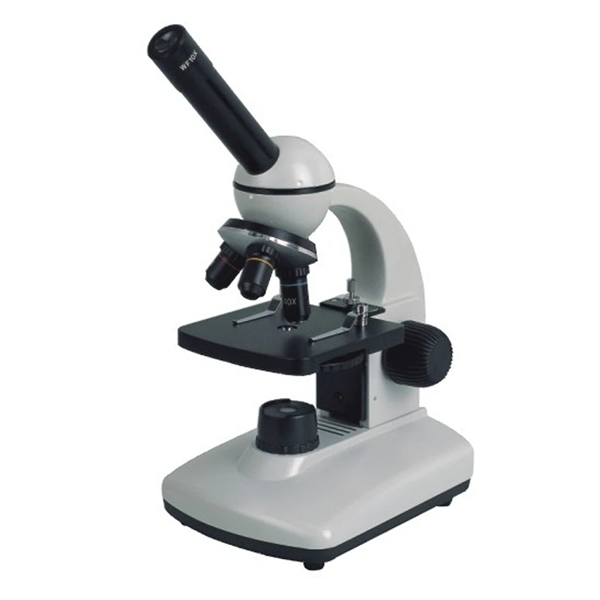 

40x 100x 400x School Equipment Monocular Biological Microscope with Illumination Can be Connected to CCD Camera Digital Eyepiece