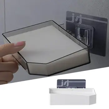 

Bathroom free punching drain soap holder bathroom wall hanging soap box absorbent sponge soap dish soap box