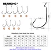 BEARKING 50pcs Per Lot Fishing Soft Lure Worm Hooks High Carbon Steel Wide Super Lock Fishhooks Jerk Hooks Bait Tackle ► Photo 2/6