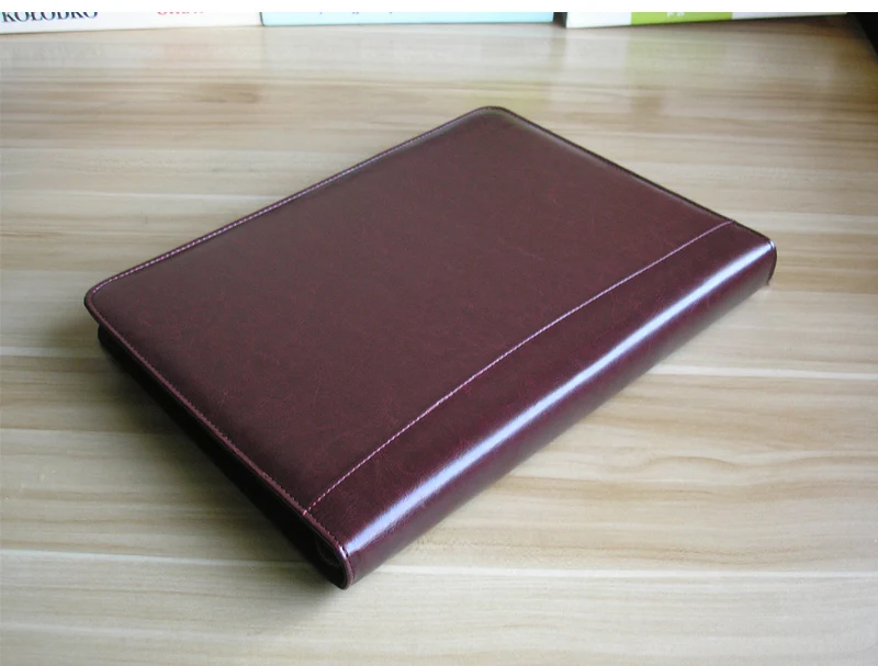 A4 Портфели документ bagorganizer для хранения документов для офиса мужские и женские сумки через плечо padfolio Черный коричневый красное вино 1311E