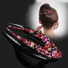 1 шт., Корейская заколка для волос с кристаллами для женщин, заколка для волос с верхней стороной, стразы, заколка для волос, украшения для волос, аксессуары для волос для девочек, 4 типа