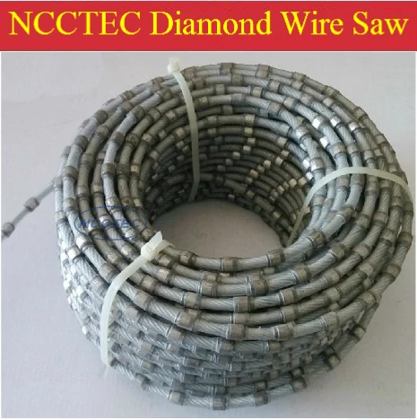

Diamond wire saw for stone marble granite concrete quarrying (5 meters per package) | install in quarry wire saw machines