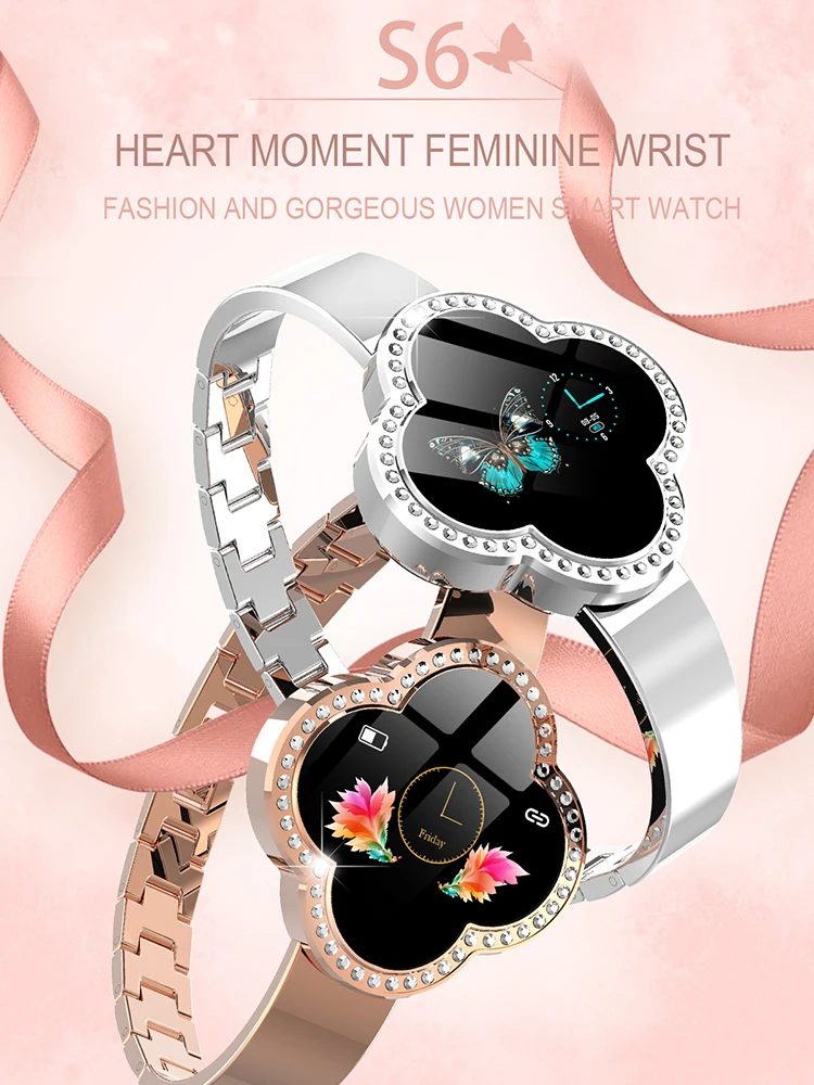 

Women Smart Bracelet smart wristband with color screen Health Monitor Heart Rate Blood Pressure Pedometer sports for IOS Android